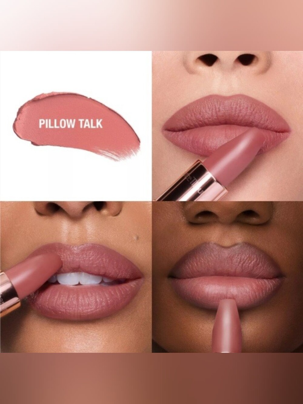 🩷 Charlotte Tilbury Pillow Talk Matte Revolution Lipstick-Soft Pink 3.5g .12 oz - Picture 3 of 5